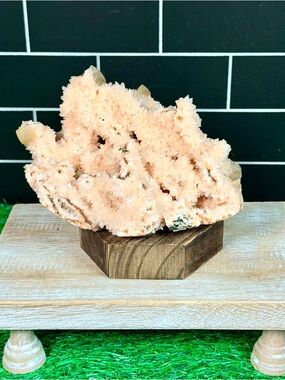 Peach Pink Stilbite Crystal Cluster